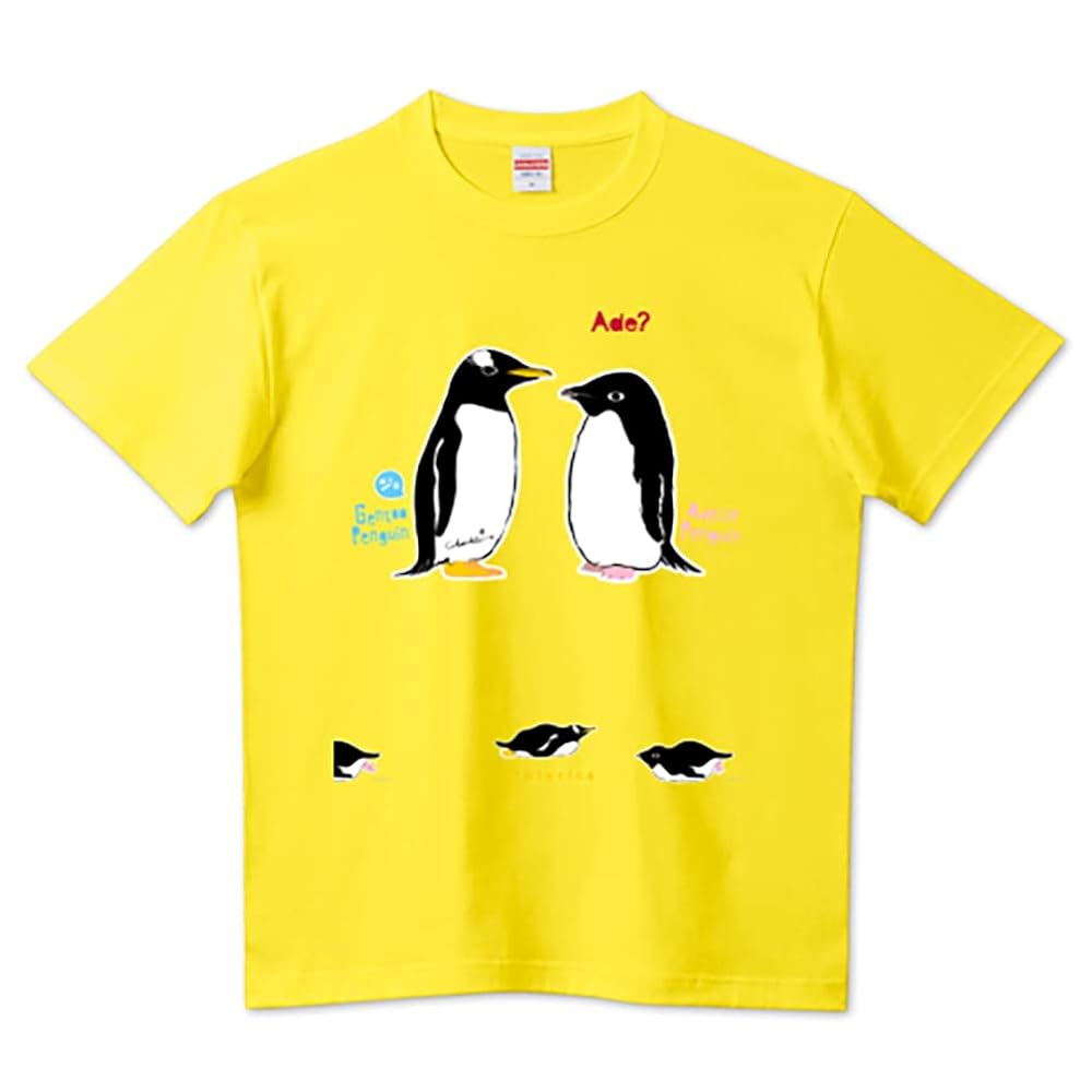 ぺんぎん CHRONOIZM Fake Tour Tシャツ ペンギンTシャツ、penguin, 半袖シャツ、黒 | iichi 日々の